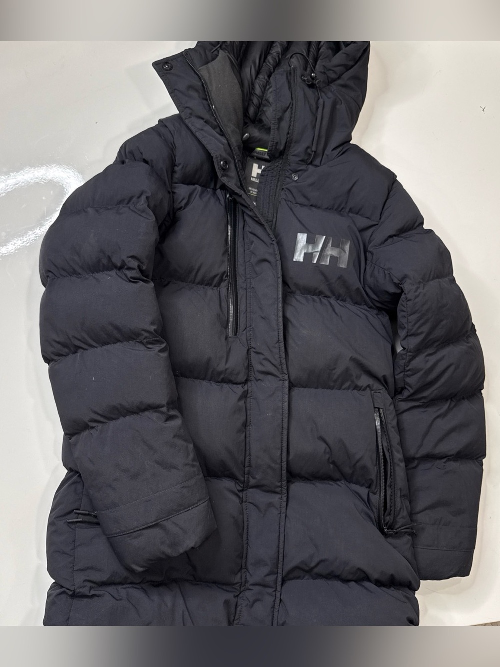 Helly Hansen Women’s Black Puffy Parka Black Size Xs With Hoodie A120926